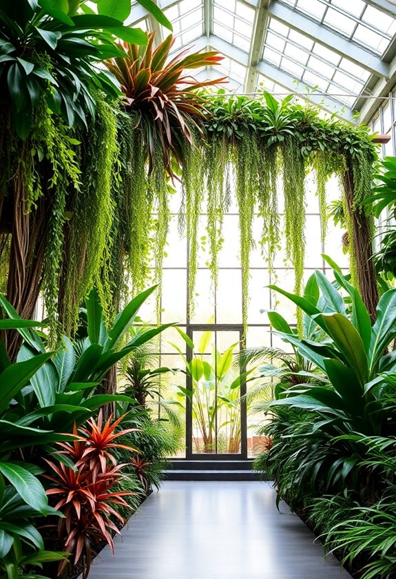 lush indoor wedding paradise