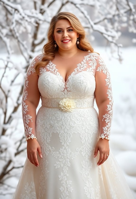 luxe lace winter elegance