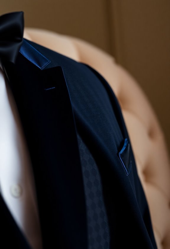 luxurious velvet lapel tuxedo