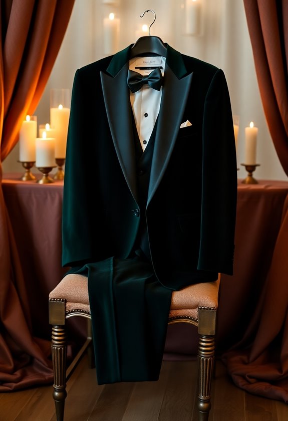 luxurious velvet tuxedo elegance