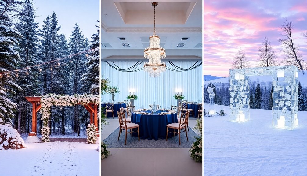 magical winter wedding themes