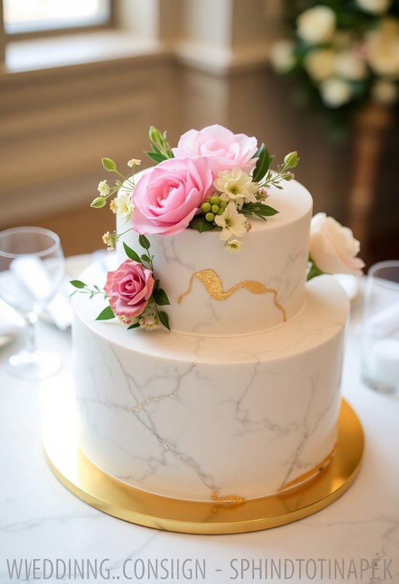 marble cake wedding delight