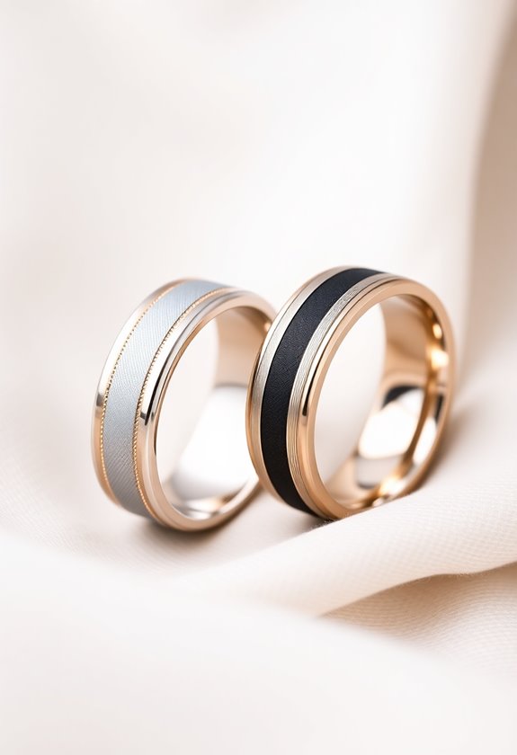 matching wedding band elements