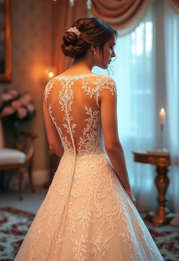 meaningful wedding dress embellishments