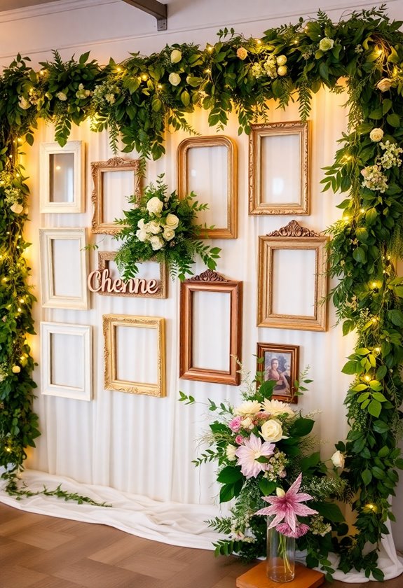 memorable wedding photo backdrop