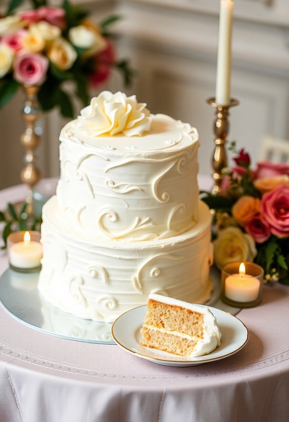 mindful wedding cake portions