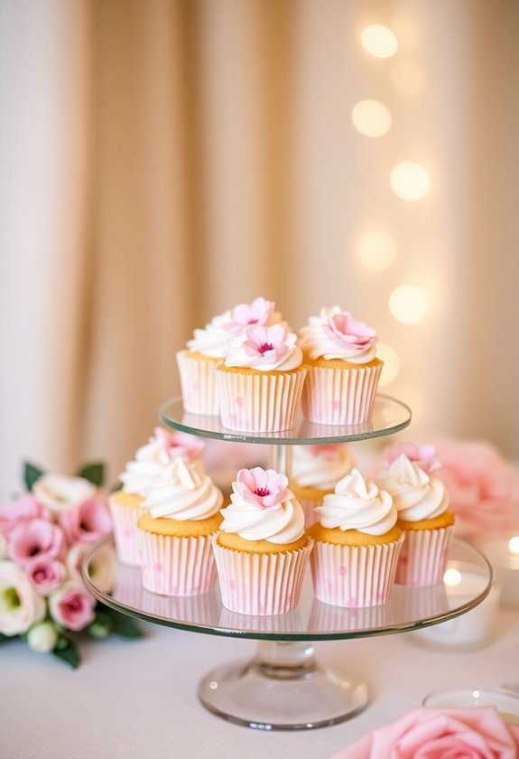miniature cupcake wedding treats