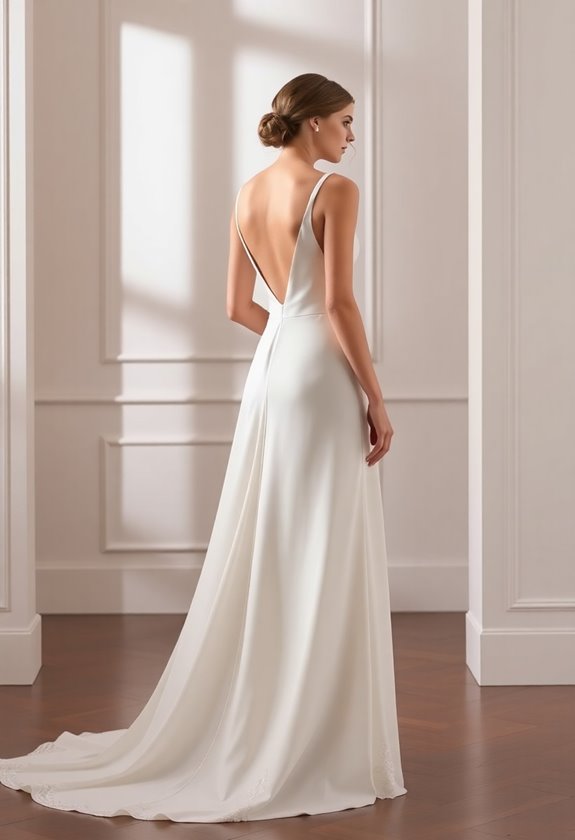 minimalist a line bridal styles