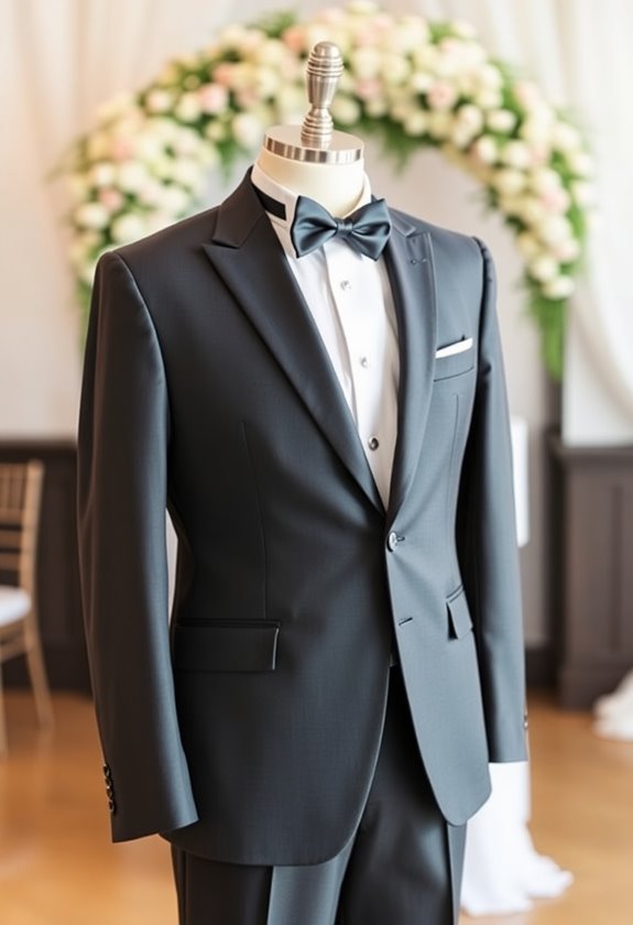 modern charcoal gray tuxedo