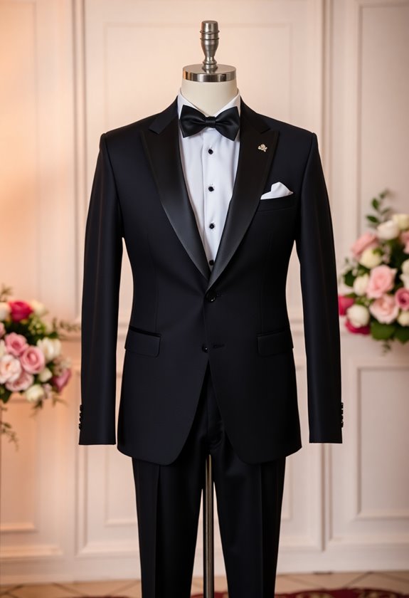 modern stylish wedding tuxedo