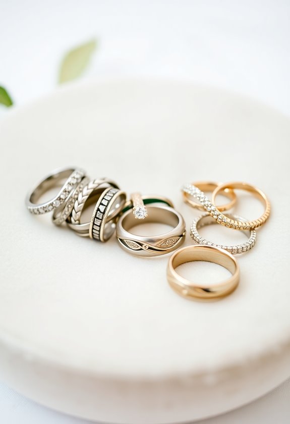 modern wedding bands trends