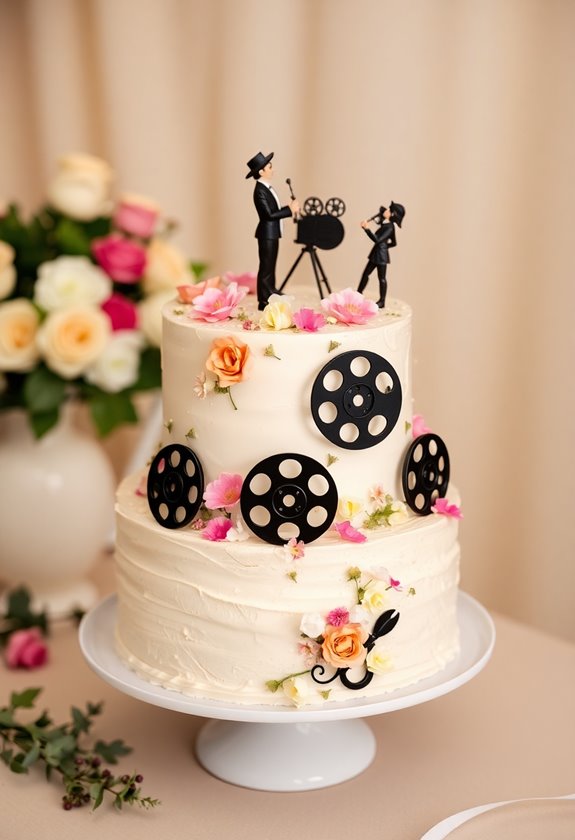 movie themed wedding cake ideas