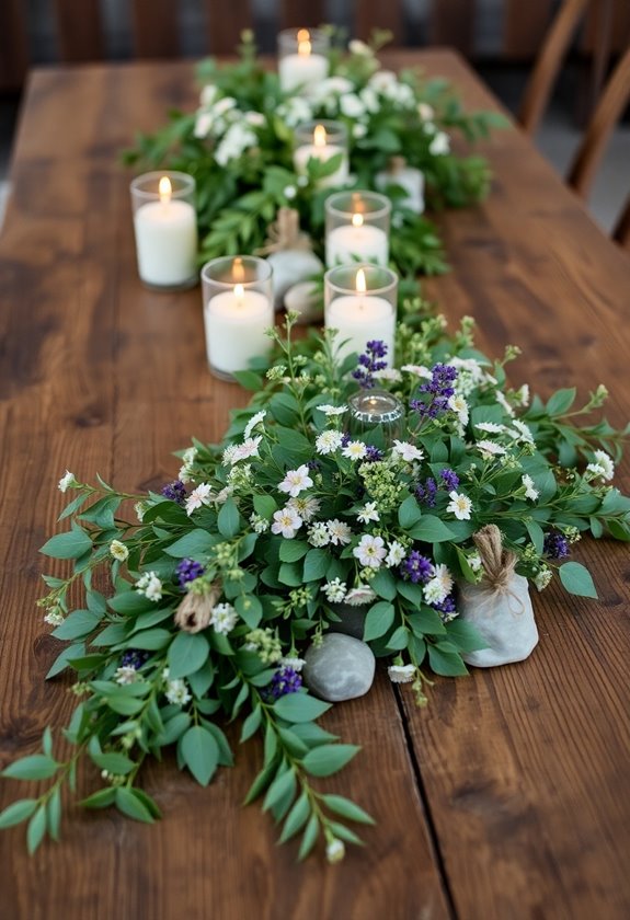 nature inspired wedding centerpieces