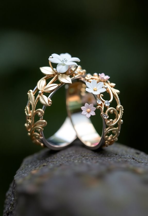 nature inspired wedding ring designs