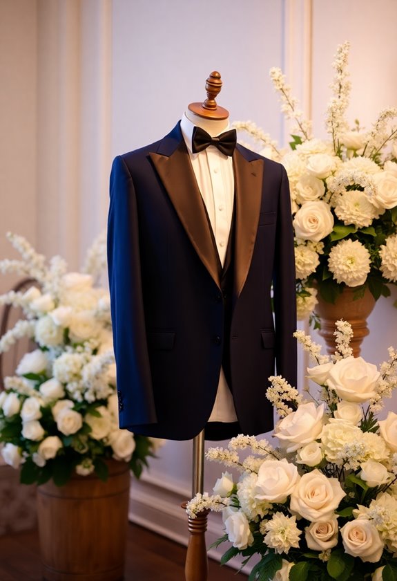 navy blue tuxedo styling tips