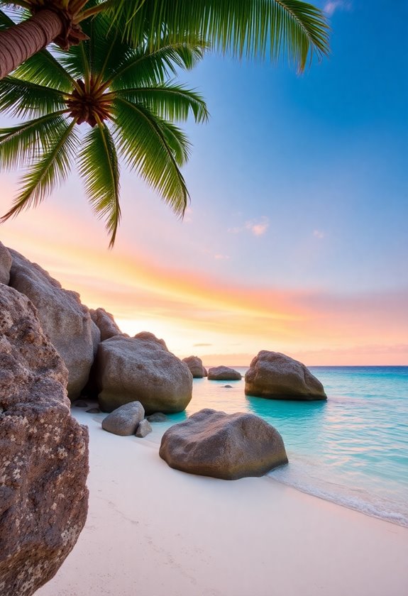 paradise beach wedding destination