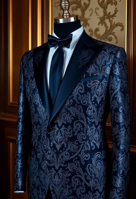 patterned tuxedo for weddings