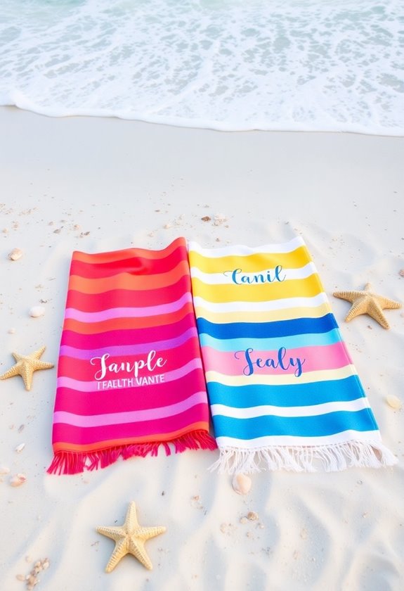 personalized beach towels joyfully