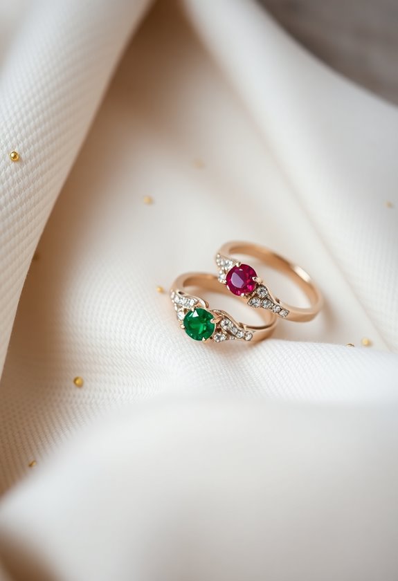 personalized rings with birthstones