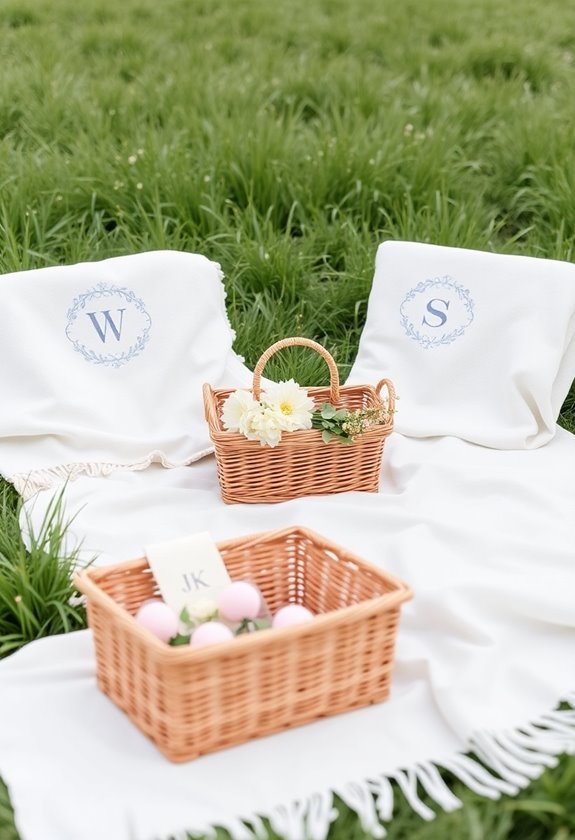 personalized romantic picnic set