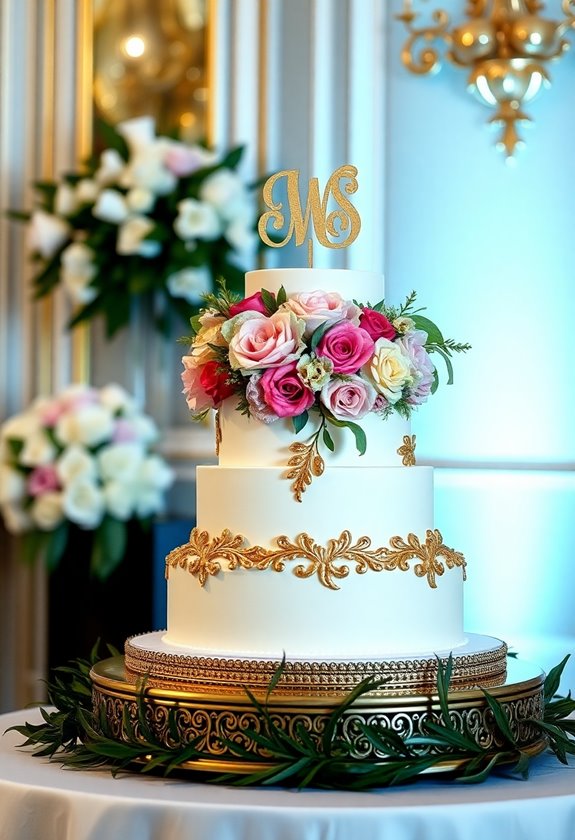 personalized wedding cake topper