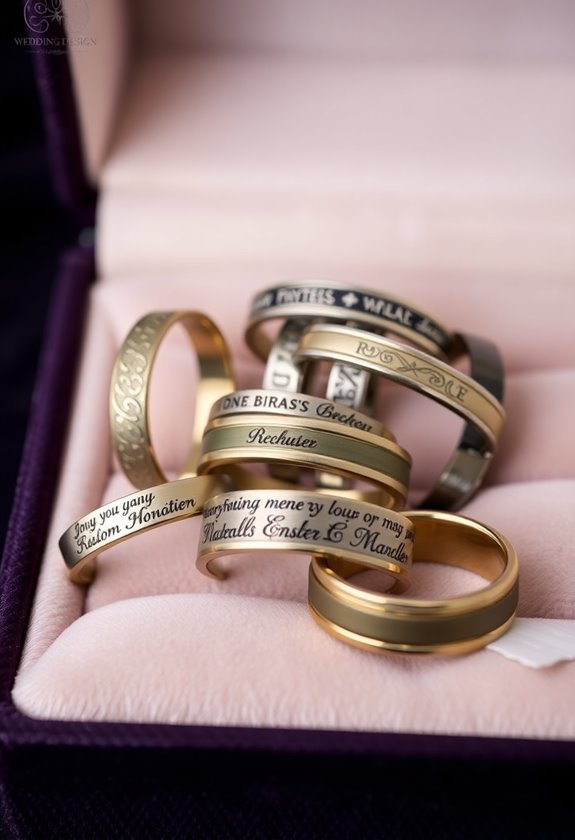 personalized wedding ring engravings