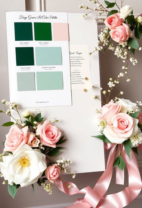 personalized wedding theme colors