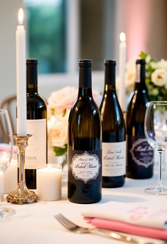 personalized wedding wine labels