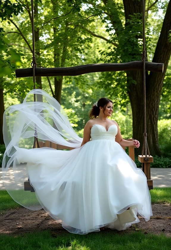 plus size outdoor wedding dresses