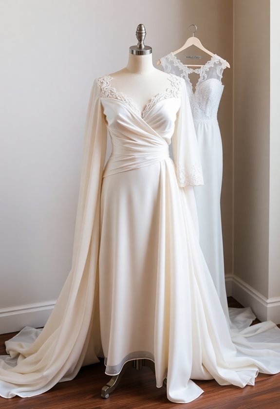 plus size wedding dress fabrics