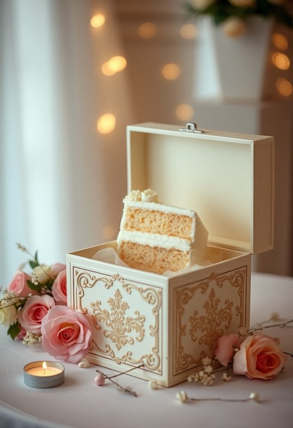 preserve wedding cake slices