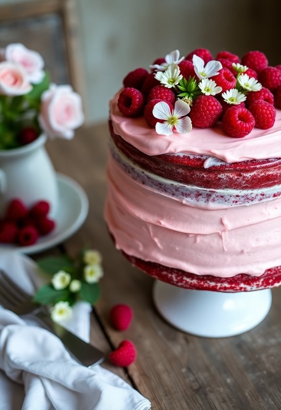 red velvet raspberry delight