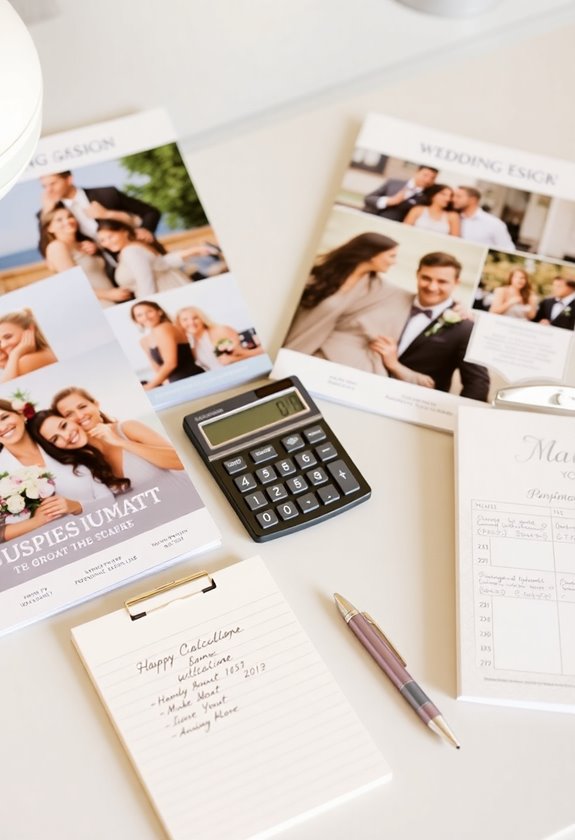 researching wedding vendor costs