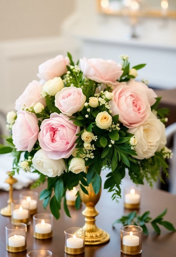 romantic floral wedding arrangements