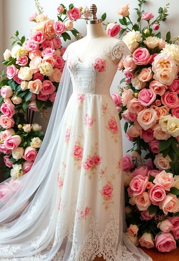 romantic floral wedding dresses