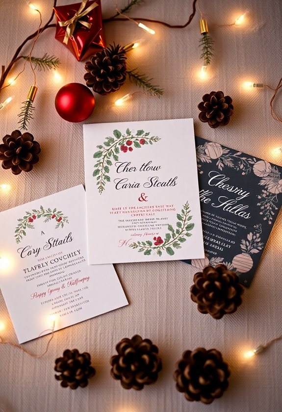 romantic holiday wedding celebration