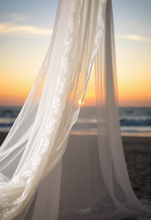 romantic lace and sheer elegance