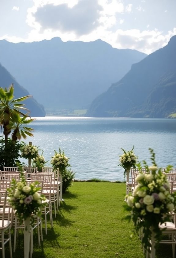 romantic lakefront wedding venue