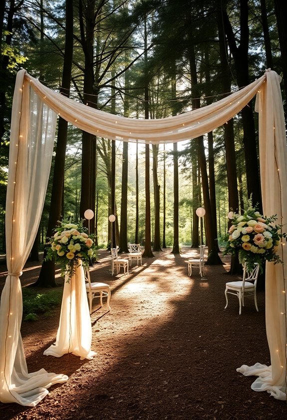 romantic outdoor wedding photography