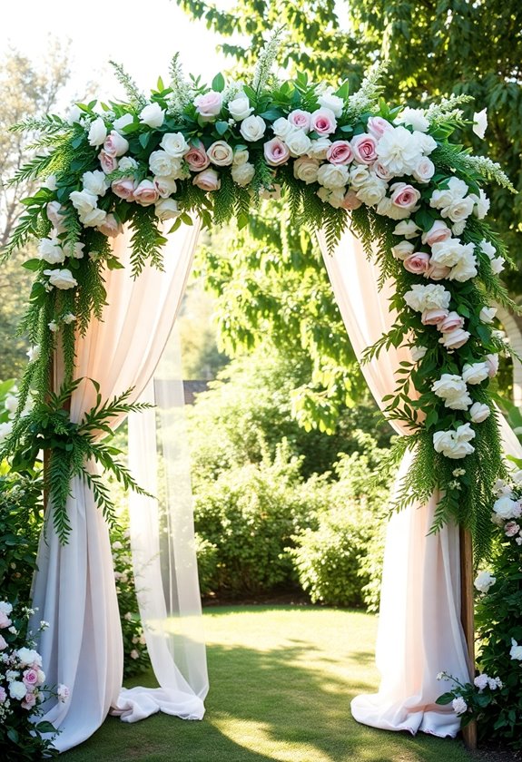 romantic outdoor wedding photography