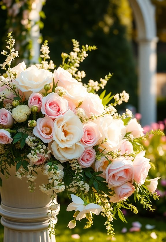 romantic soft lush bouquets