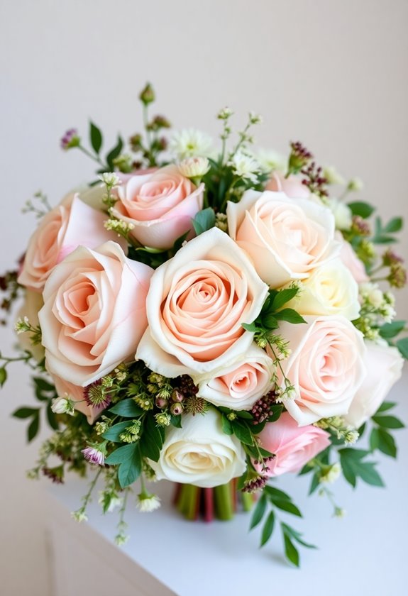 romantic summer wedding bouquets