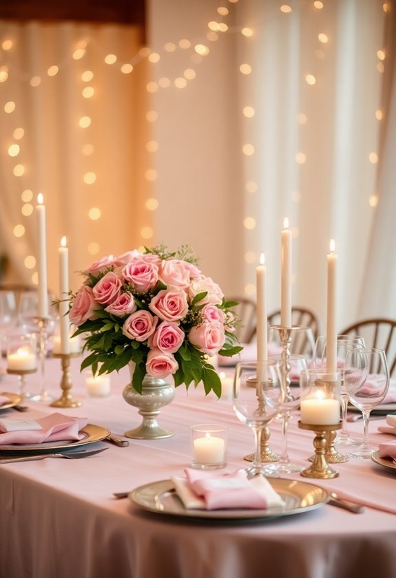 romantic wedding table decor
