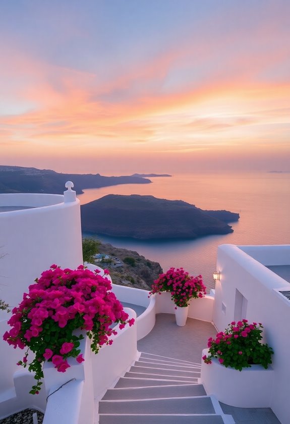 romantic wedding with views
