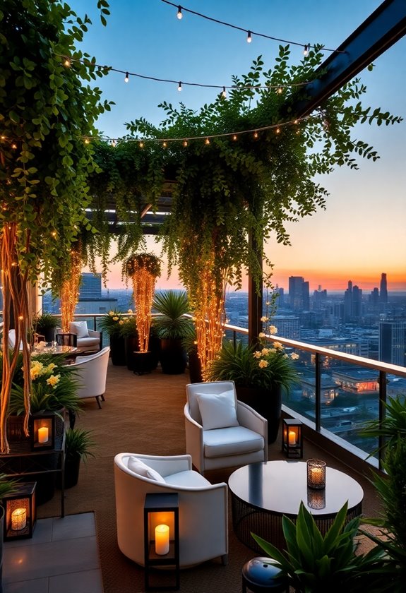 rooftop weddings with skyline views