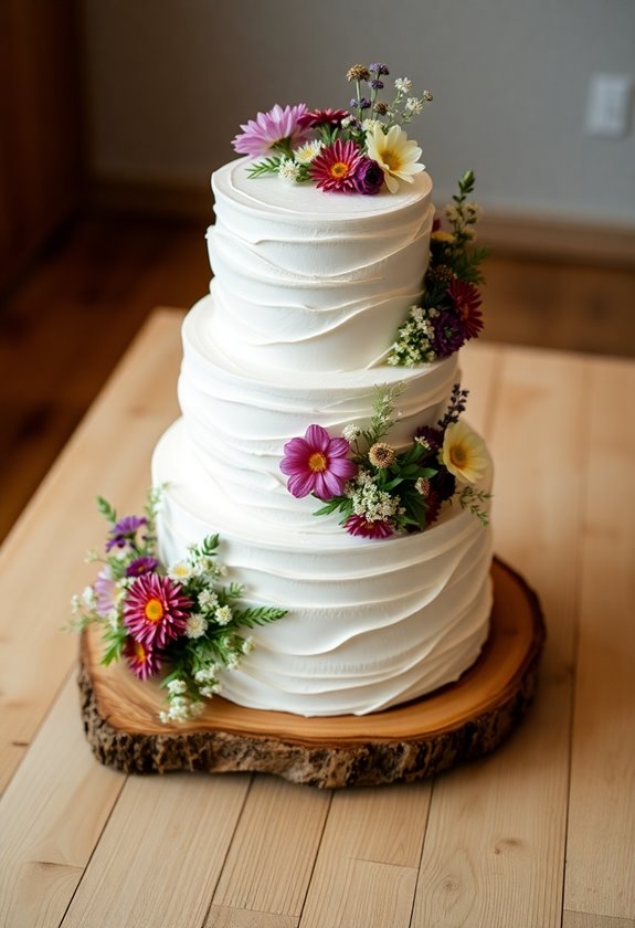 rustic buttercream cake elegance