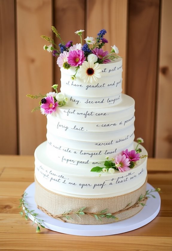 rustic cozy wedding cakes