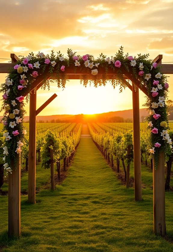 rustic elegant vineyard wedding