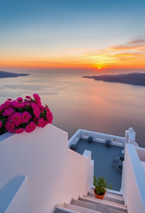 santorini wedding sunset magic