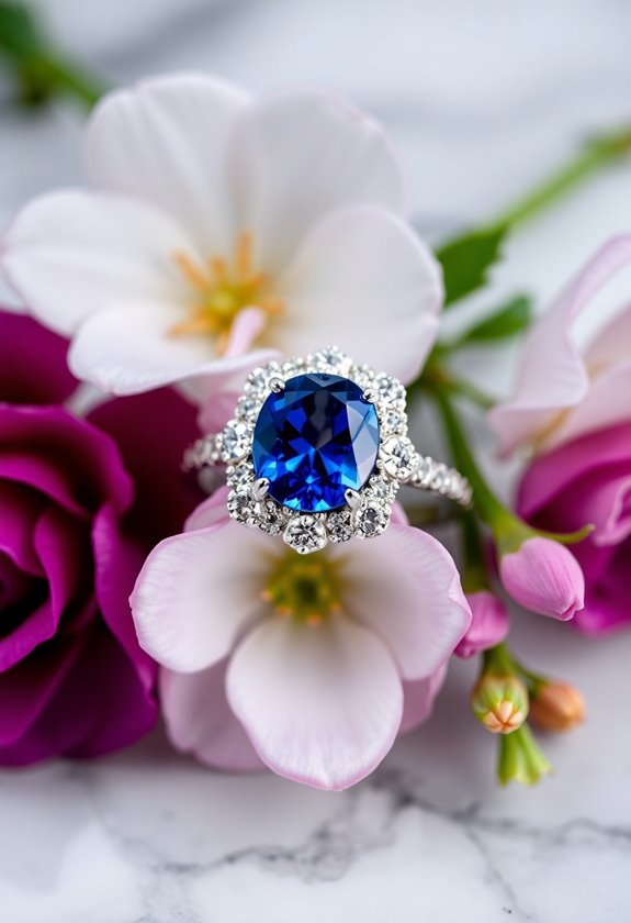 sapphire wedding ring allure